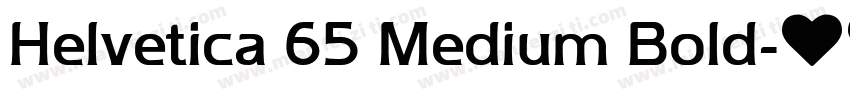 Helvetica 65 Medium Bold字体转换